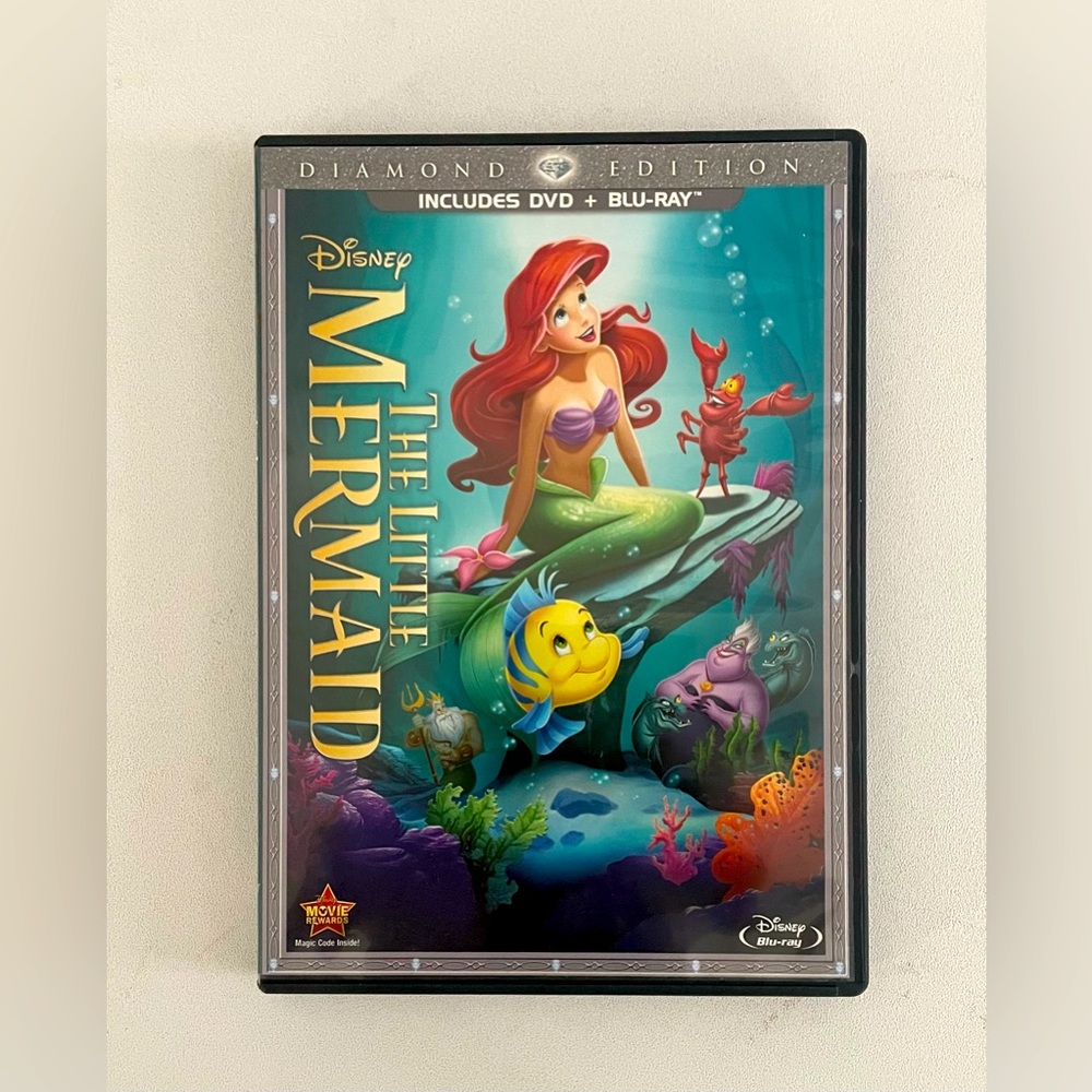 Disney The Little Mermaid (DVD + Blu-ray) Disney Classic VG LN!!